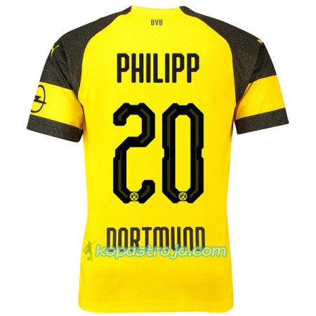 Billiga Fotbollströjor Borussia Dortmund Philipp 20 Hemma tröja 2018/19 Kortärmad